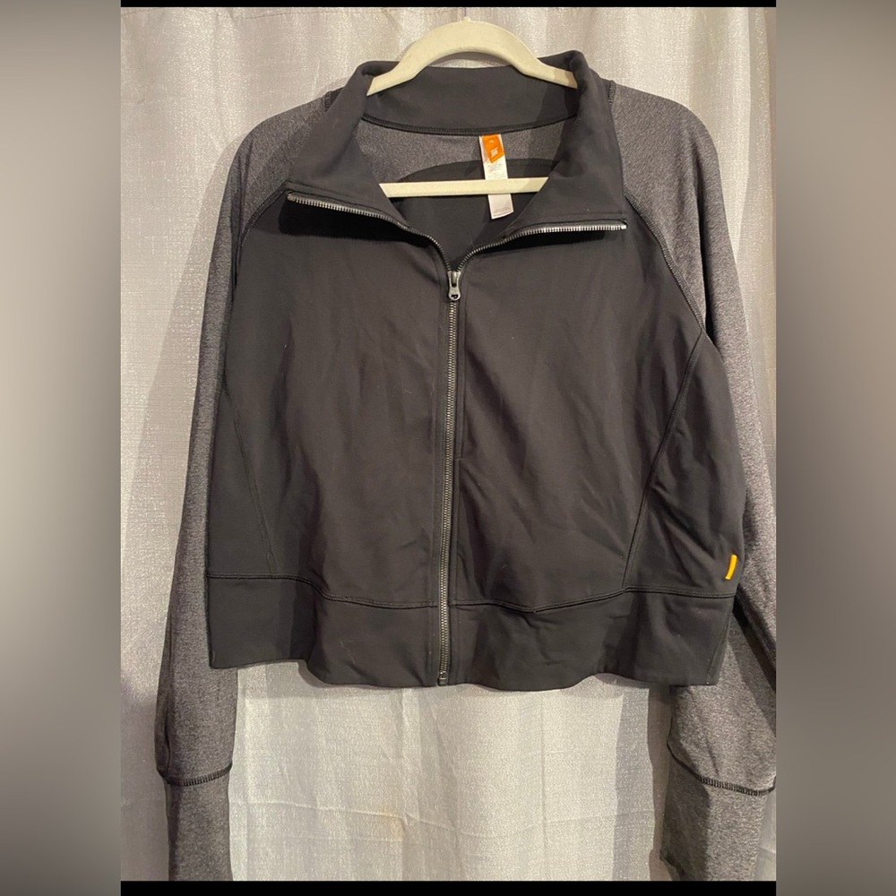 Black and Gray Athletic Top by Jaan